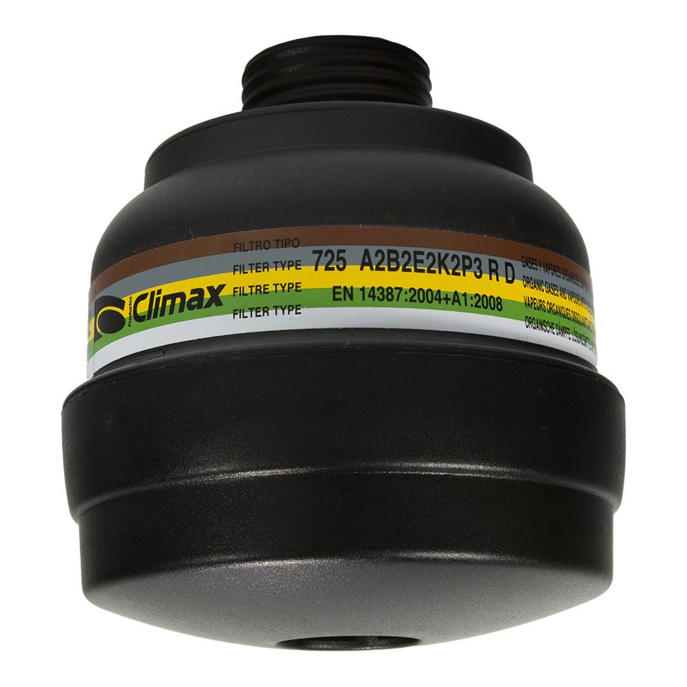 Filtro para máscara de protección abek2p3 r, reutilizable, modelo 725, rosca rd40