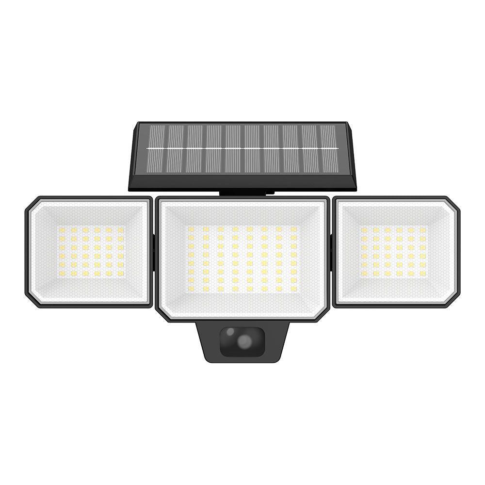 Aplique solar nysil con sensor, negro, 8,7 w, 5000 k, 1000 lm