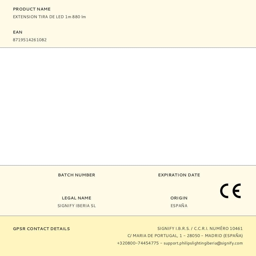 Extension tira de led 1m 880 lm