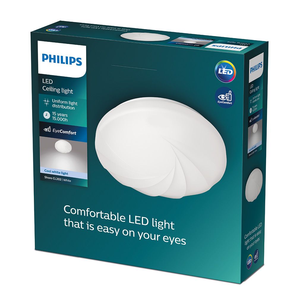 Plafón led circular shore 10 w 4000 k 1100 lm ø25 x 7,3 cm