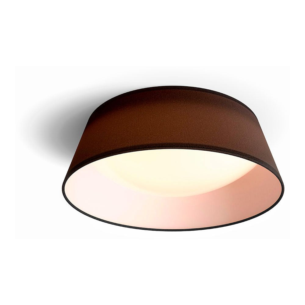 Plafón interior led 14 w 1.100 lm 3.000 k negro mod. dawn, ø34 cm