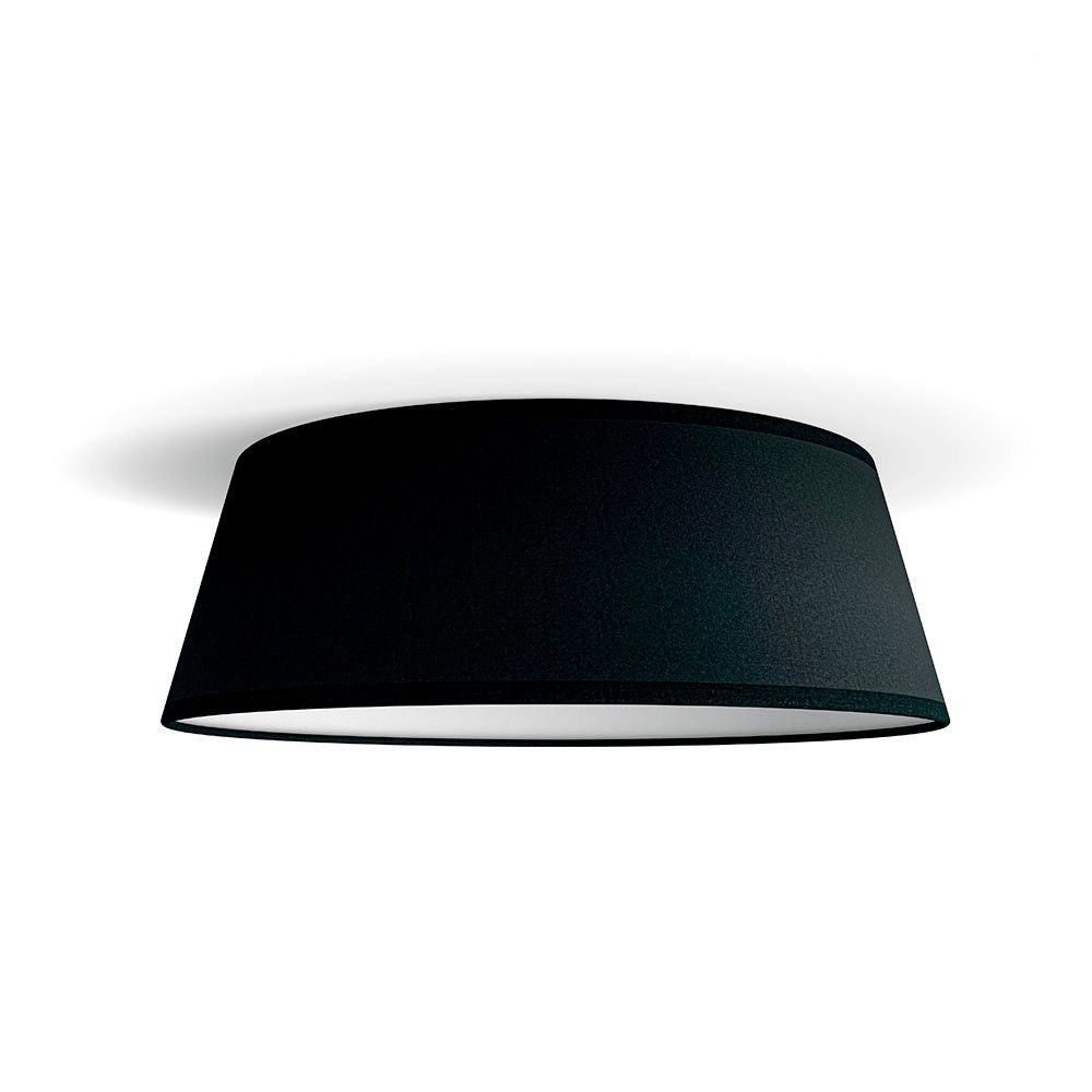 Plafón interior led 14 w 1.100 lm 3.000 k negro mod. dawn, ø34 cm