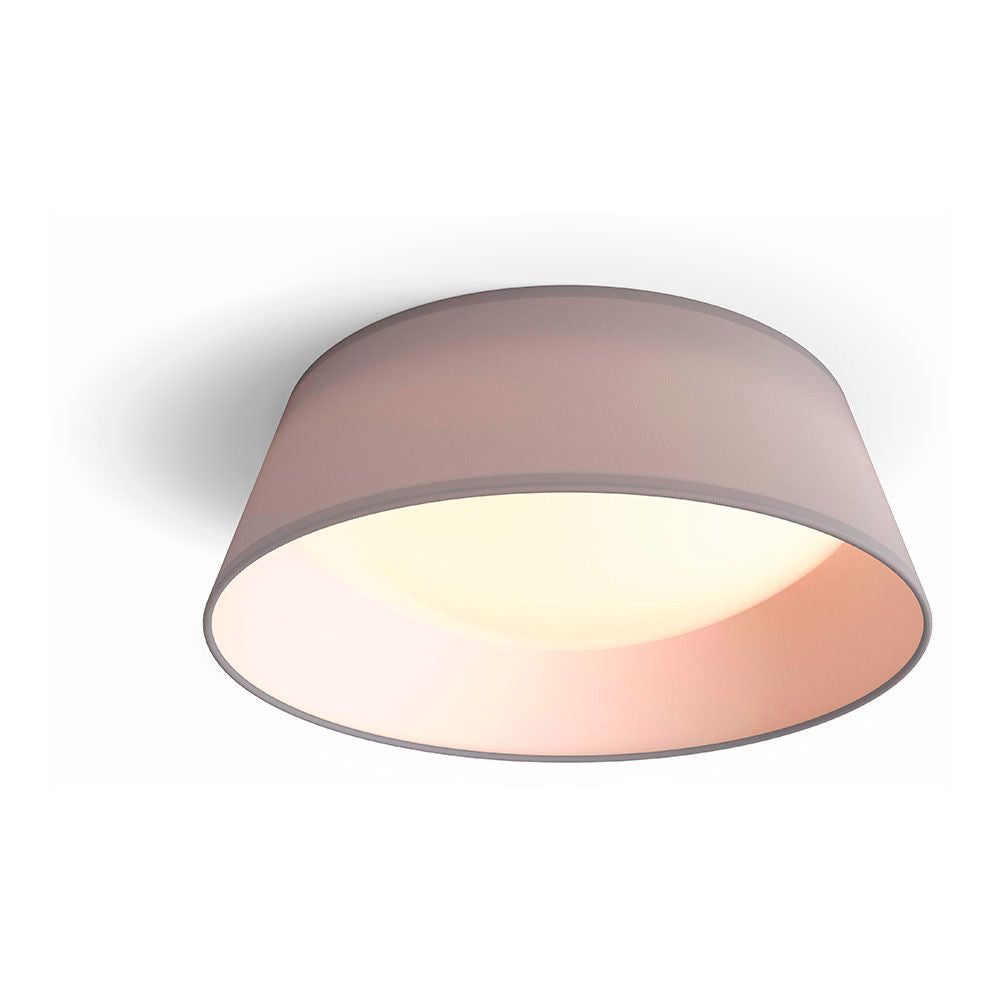 Plafón interior led 14 w 1.100 lm 3.000 k gris mod. dawn, ø34 cm