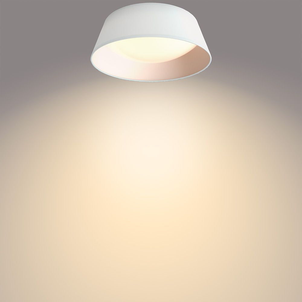 Plafón interior led 14 w 1.100 lm 3.000 k blanco mod. dawn, ø34 cm