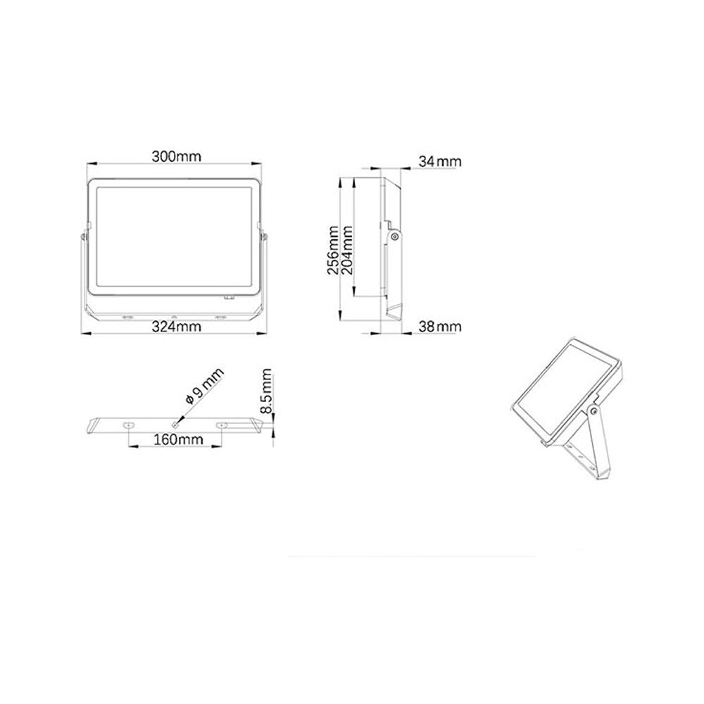 Proyector 100 w 9500 lm 6500 k ip65
