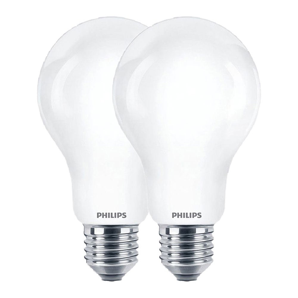 Bombilla estándar led e27, 10,5 w, 1521 lm, 4000k, luz día, 2 uds