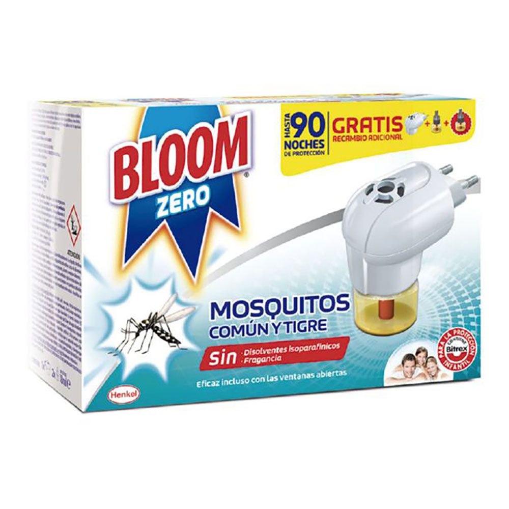 Aparato difusor líquido antimosquito zero + 2 recambios