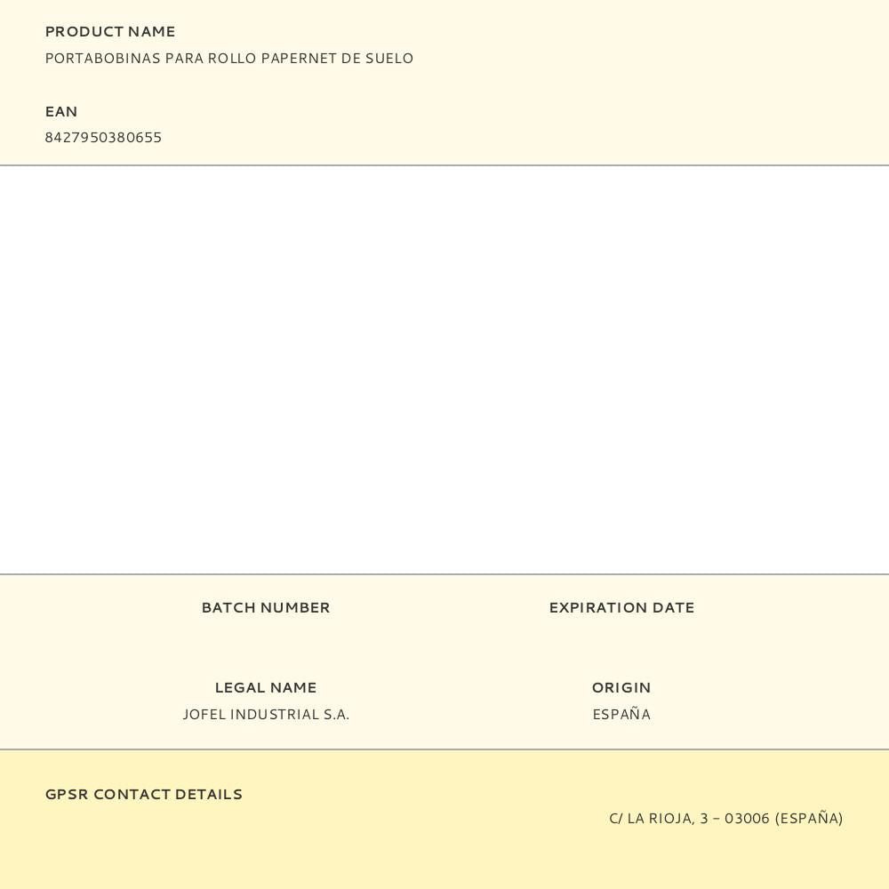 Portabobinas para rollo papernet de suelo