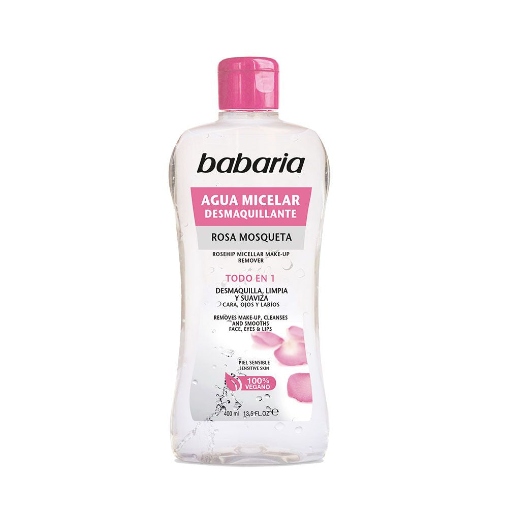 Agua micelar desmaquillante rosa mosqueta 400 ml