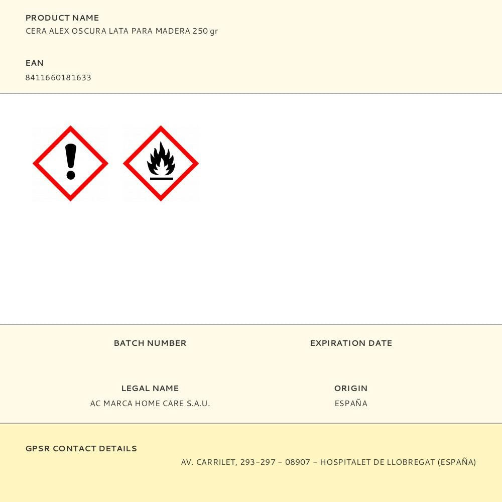 Cera para madera oscura 250 g