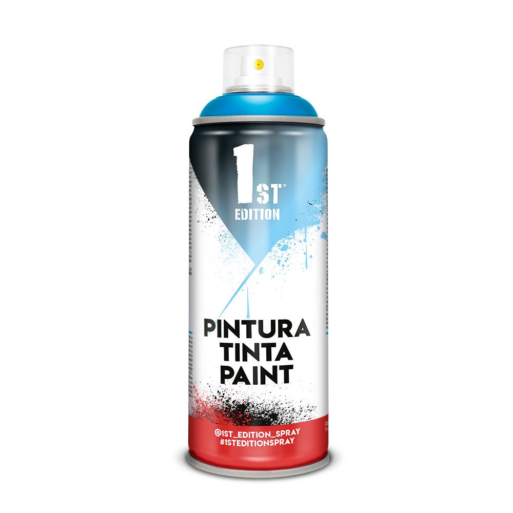 Pintura alquídica spray 520 cc ref 654 azul mediterráneo mate 300 ml