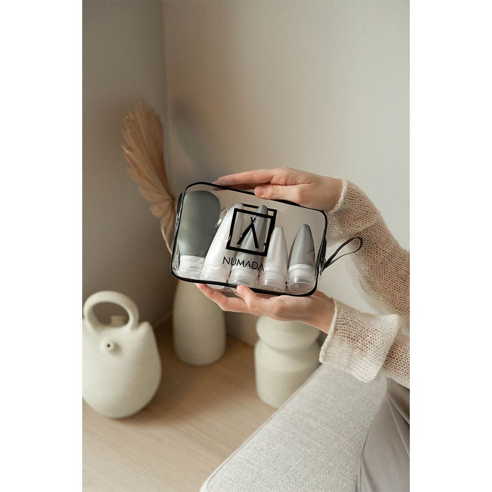 Neceser con botellas 200 x 65 x 135 mm