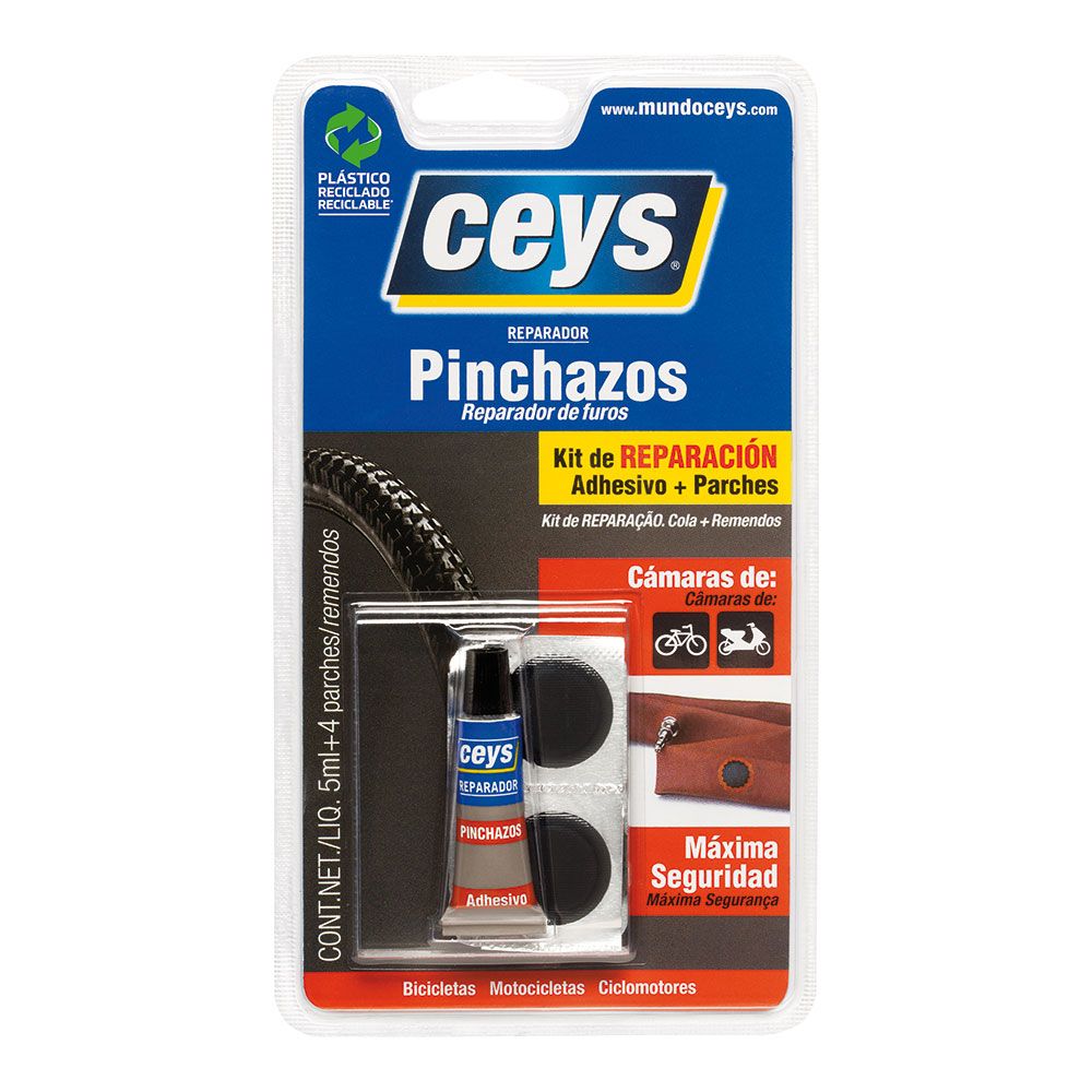 Reparador pinchazos blister 5 ml 6 uds