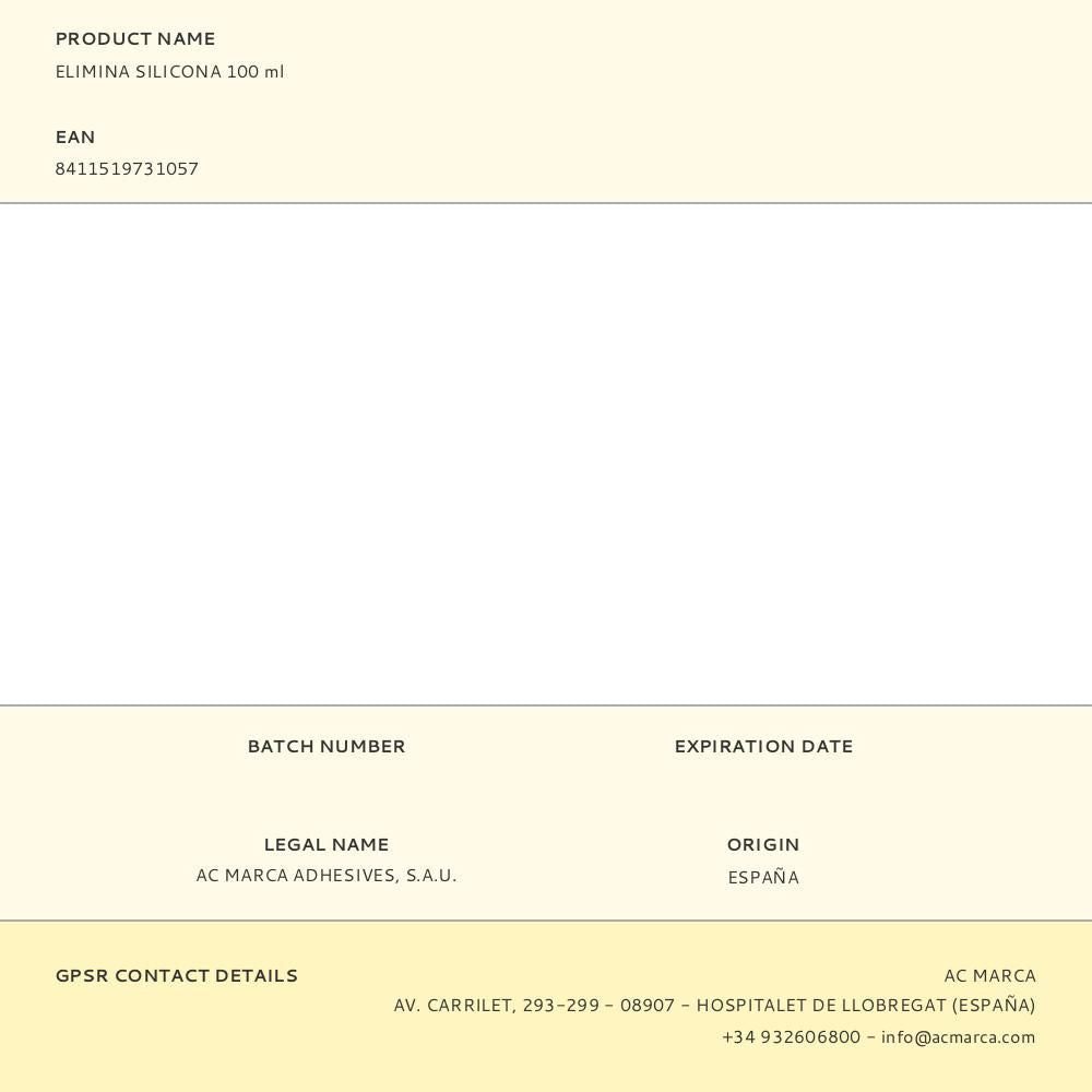 Elimina silicona 100 ml