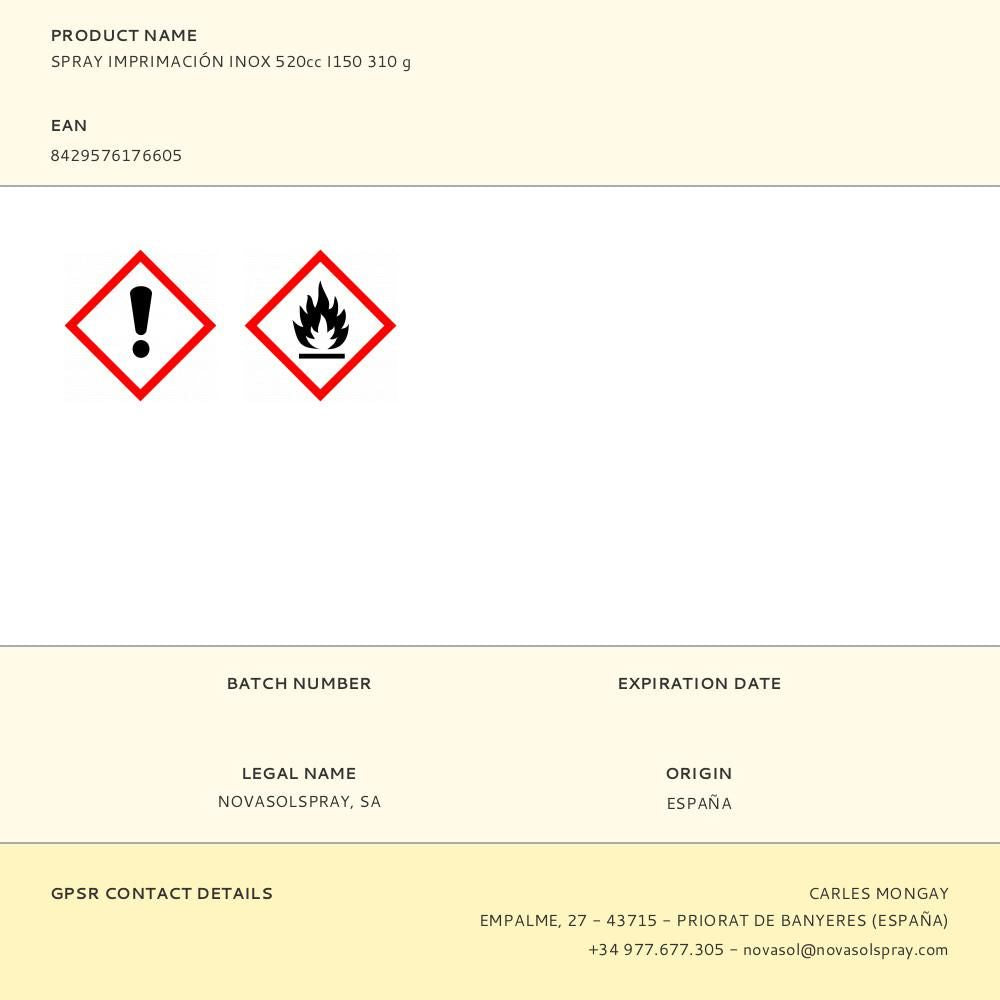 Spray imprimación inox 520cc i150 310 g