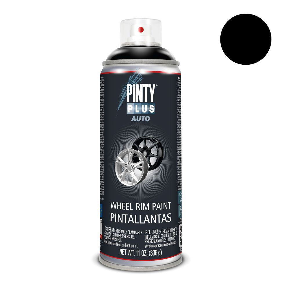 Pintura en spray auto 520 cc pinta llantas l104 negro