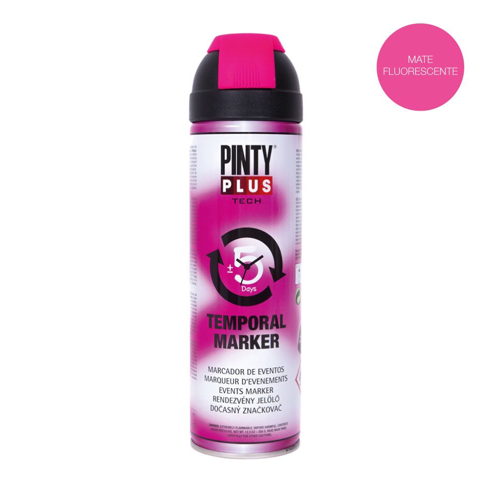 Pintura temporal en spray tech marcador eventos 650 cc fucsia t184