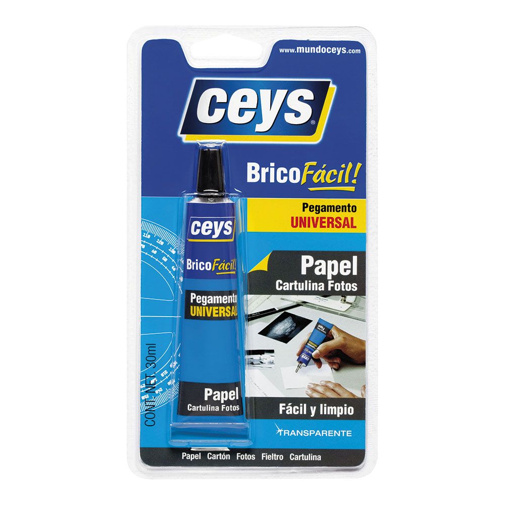 Adhesivo universal bricofácil transparente 30 ml