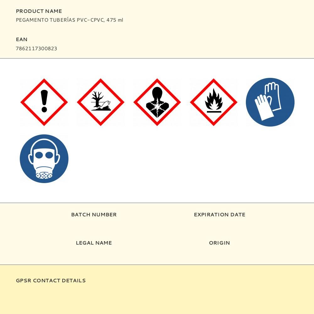 Pegamento tuberías pvc-cpvc, 118 ml