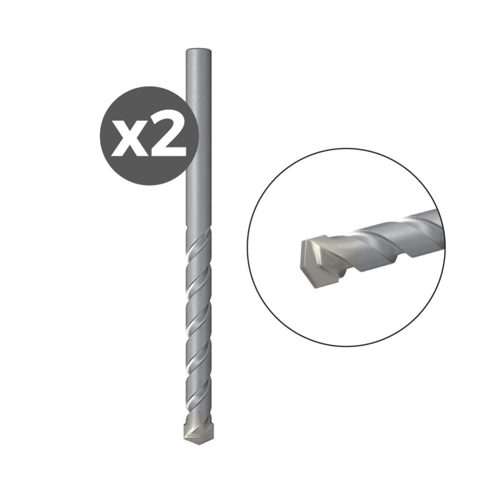 Broca para piedra d-s hm, 2 uds, ø3,00 x 30 /60 mm
