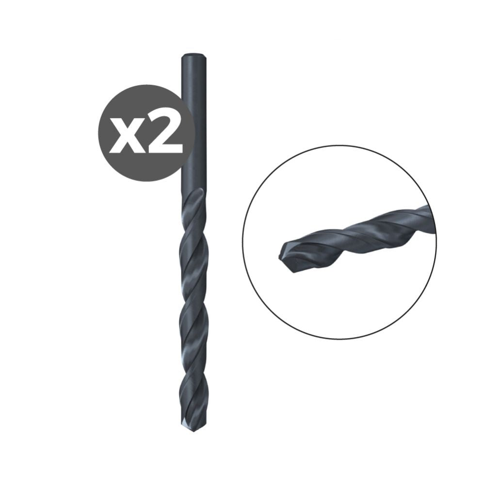 Broca para metal hss-r din 338, ø1,00 x 12/34 mm, 2 uds