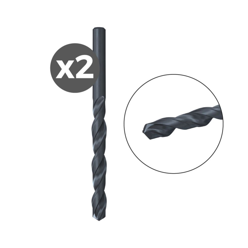 Broca para metal hss-r din 338, ø2,00 x 24/49 mm, 2 uds