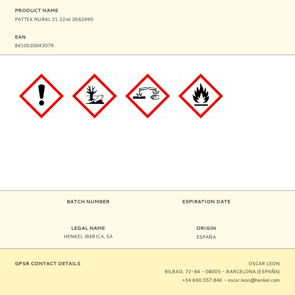 Pattex nural 21 22ml 2662490
