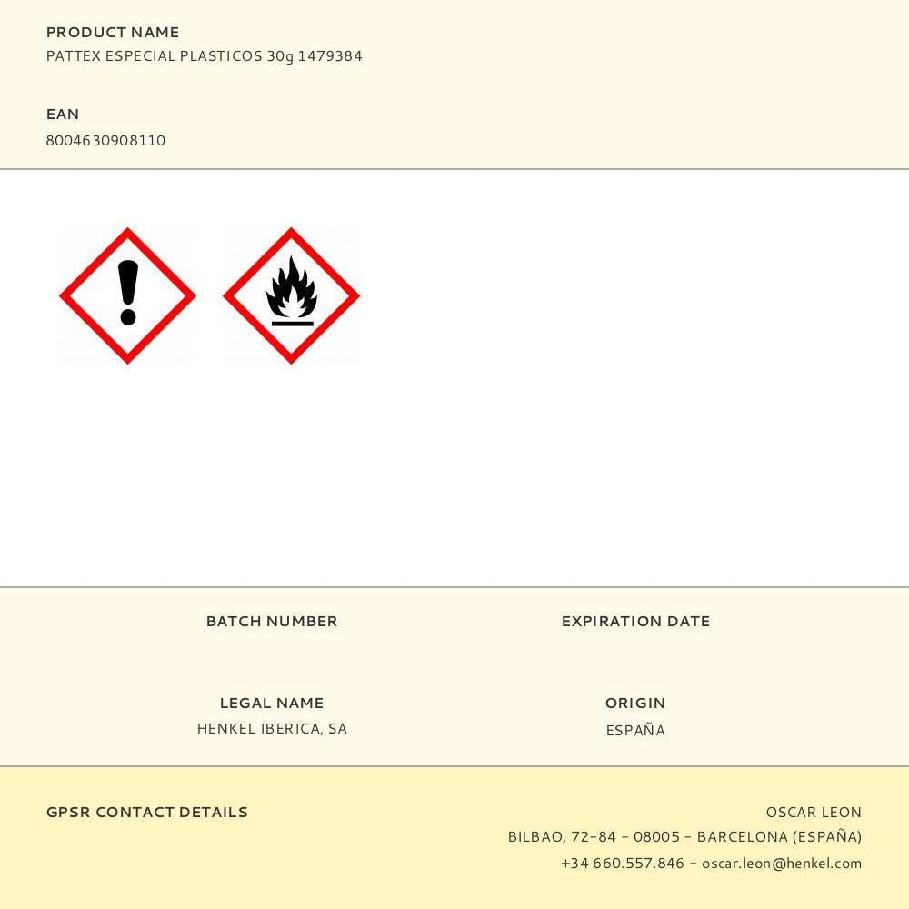 Adhesivo especial plásticos 30 g