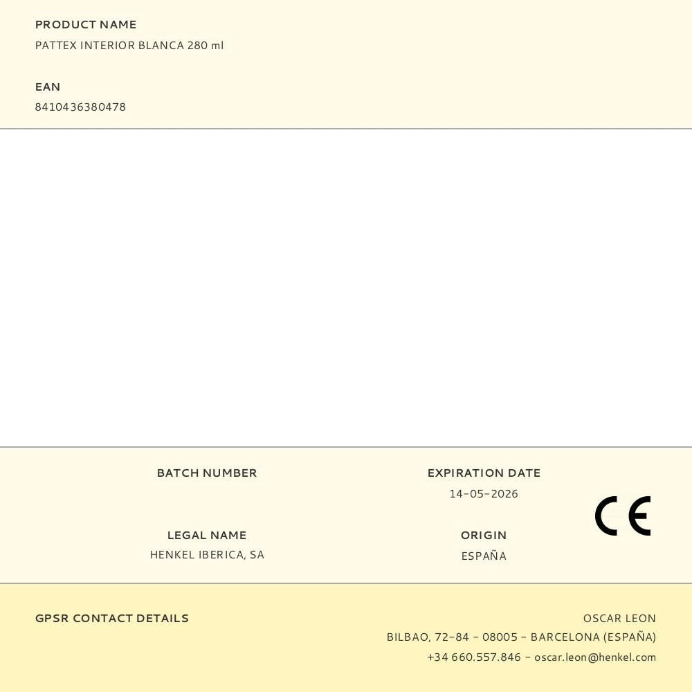 Sellador pintable interior blanco 280 ml