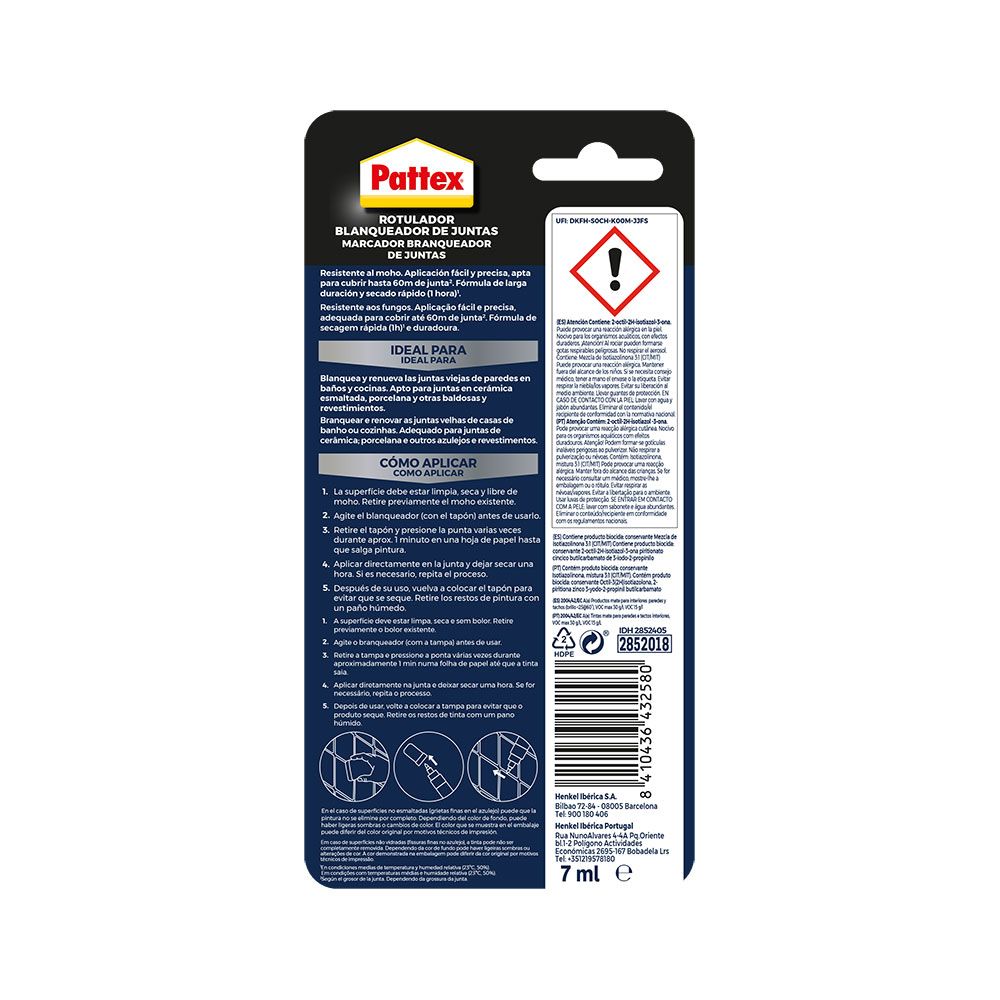 Blanqueador de juntas 7 ml