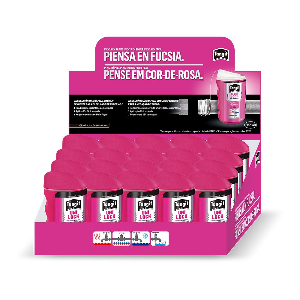 Hilo de teflón sellador roscas unilock 80 m