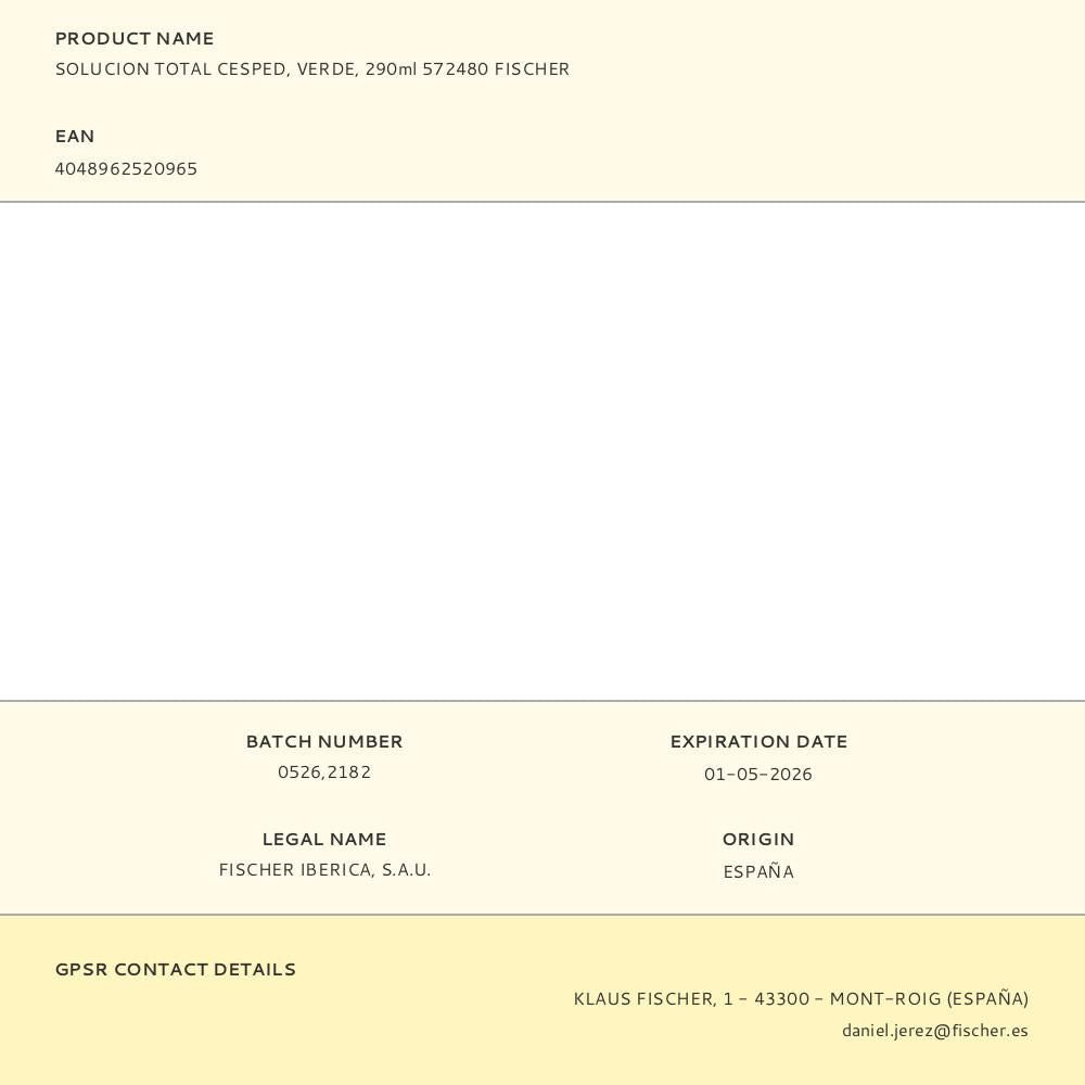 Adhesivo césped artificial solucion total verde 290 ml