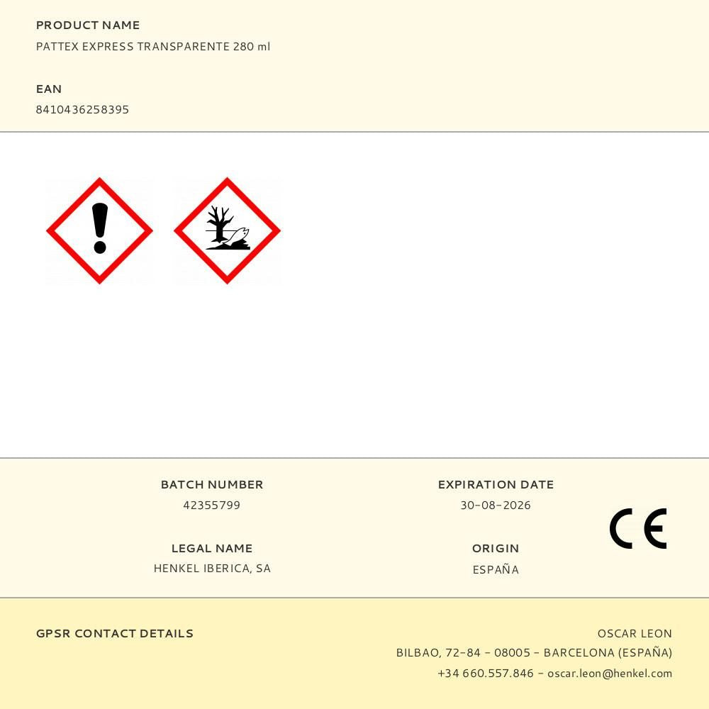 Silicona express baños y cocinas transparente 280 ml