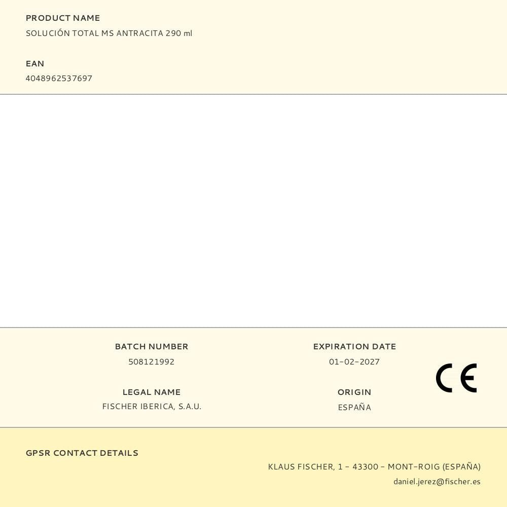 Solución total ms antracita 290 ml