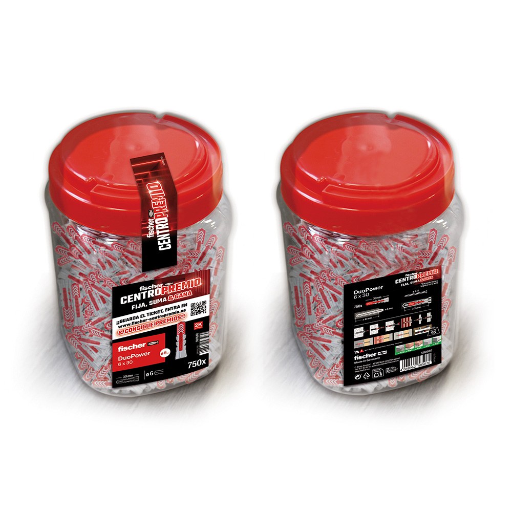 Taco duopower ø6 x 30 mm, bote 750 uds ***campaña centro premio para cliente final***