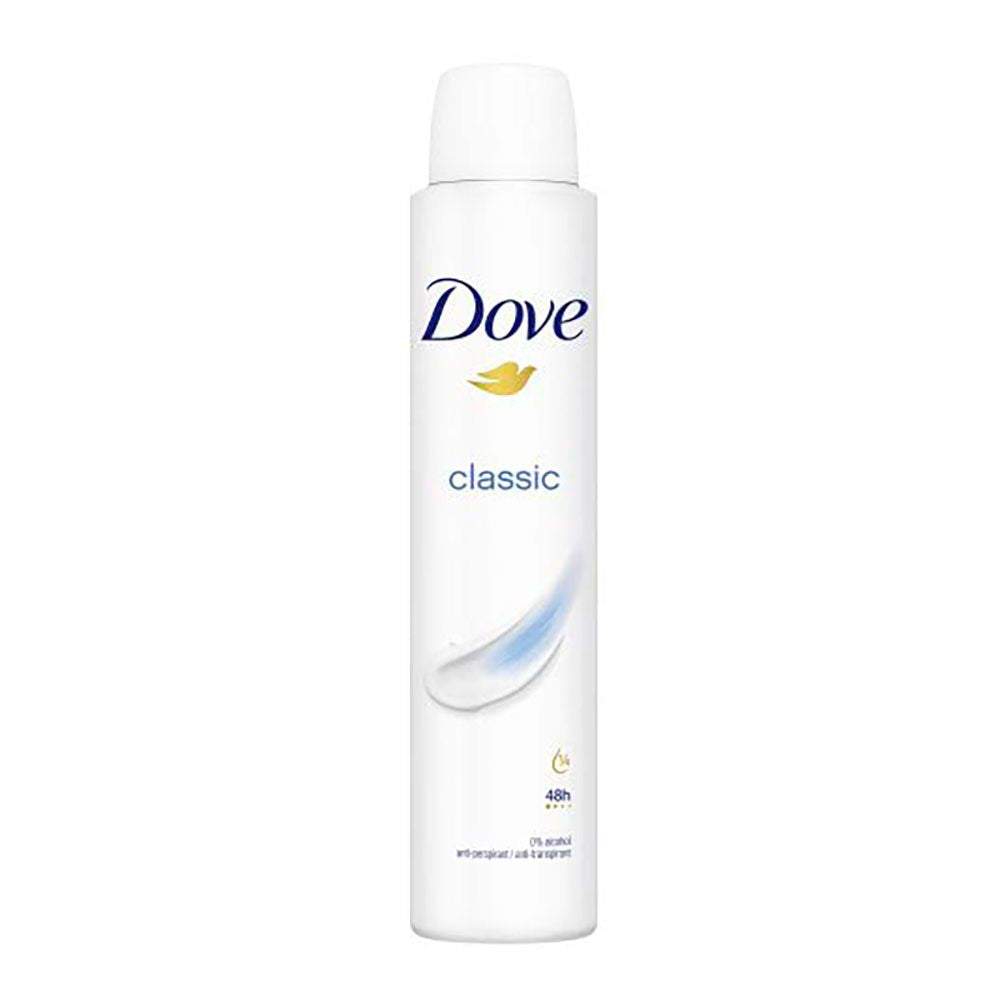 Desodorante spray classic 48 h, 0% alcohol antitranspirante, 200 ml