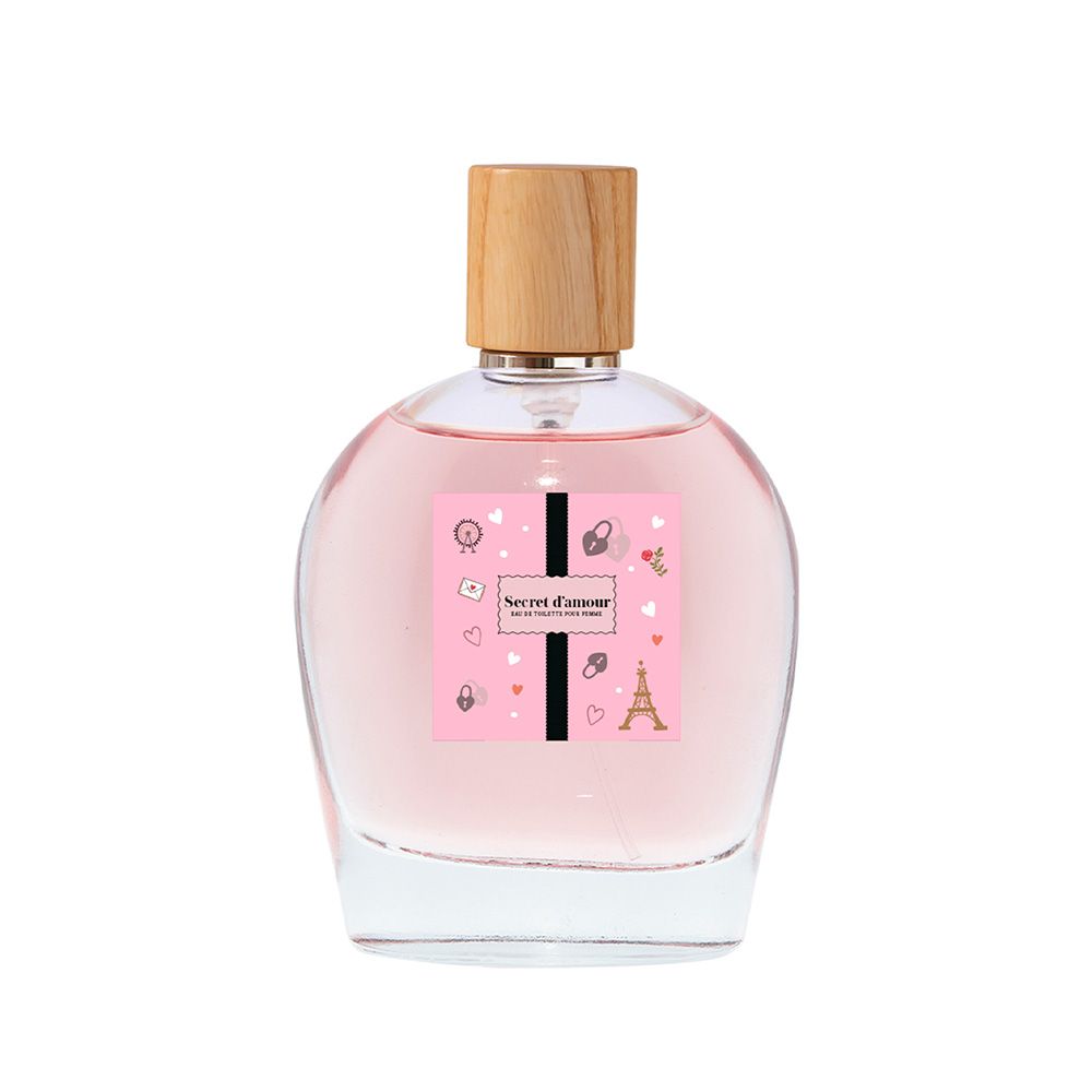 Tester 100 ml, eau de toilette secret d'amour señora. gratis por la compra de 4 unid. de la fragancia correspondiente al tester