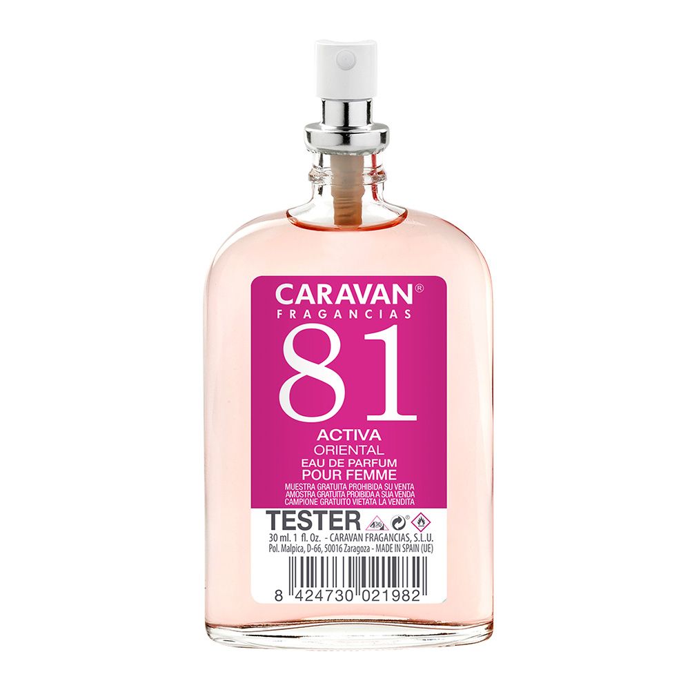Tester 30ml caravan edp sra nº 81 señora gratis por la compra de 4 unid. de la fragancia correspondiente al tester
