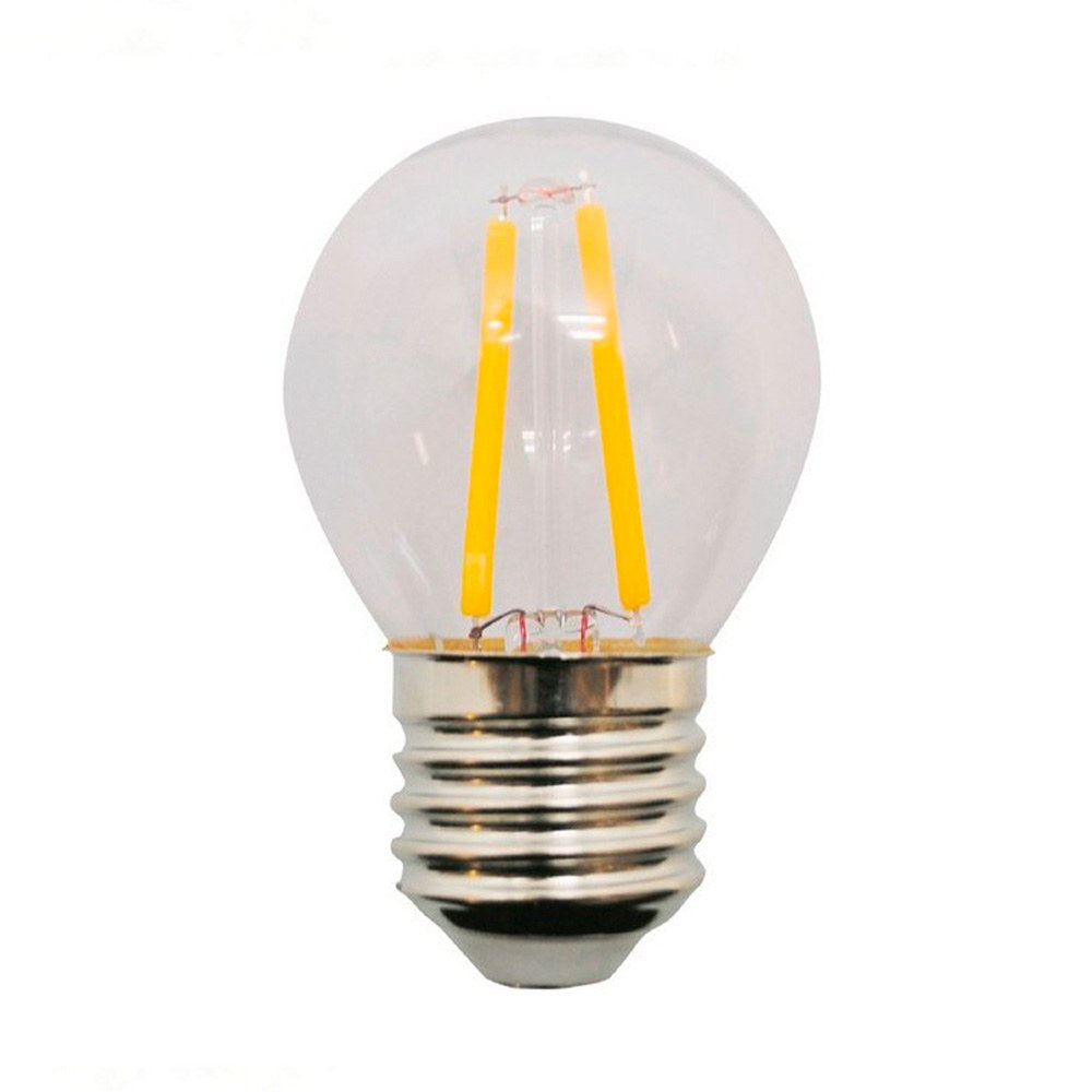 Bombilla esférica filamento led g45 e27 4w 300lm clara