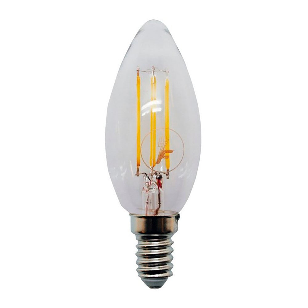 Bombilla vela filamento led c35, e14, 4 w, 300 lm, 2000 k luz cálida, ø35 x 98 mm