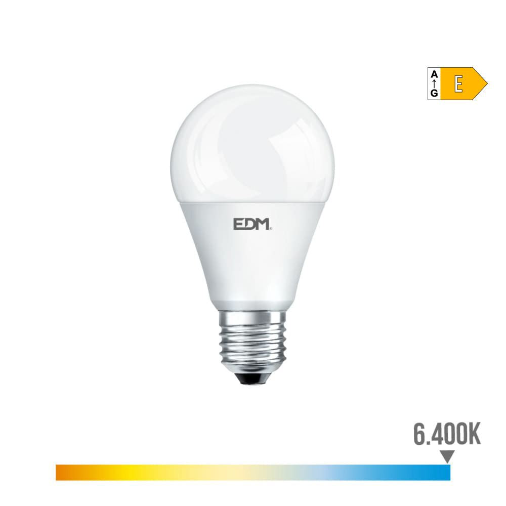 Bombilla standard led e27 17 w 1900 lm 6400 k luz fria ø6,5 x 12,5 cm