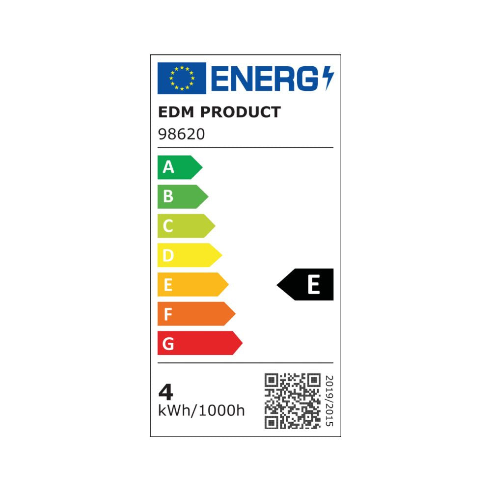 Bombilla de vela con filamento de led e14 4 w 500 lm 3200 k luz calida ø3,5 x 9,8 cm