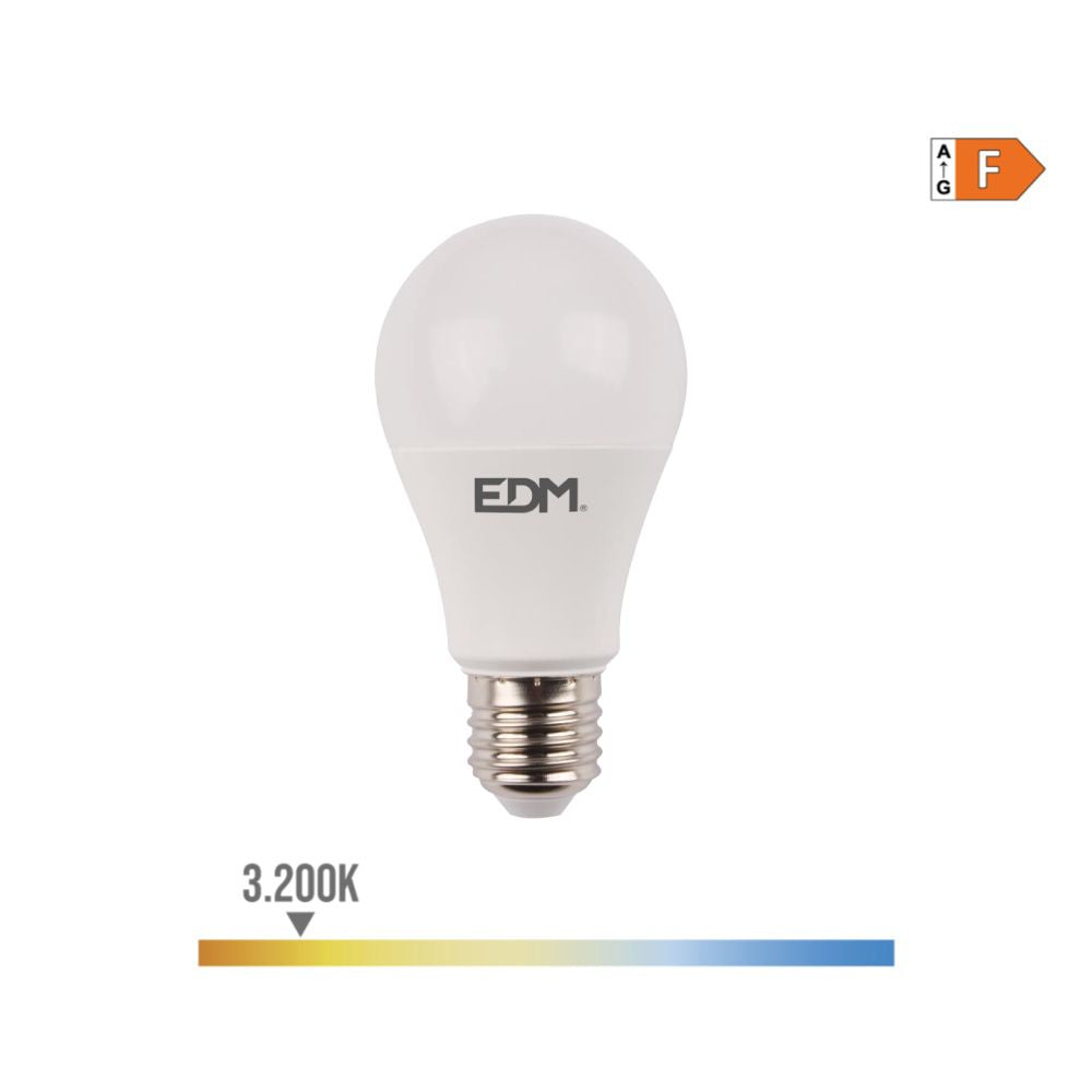 Bombilla standard led con sensor de presencia y crepuscular e27 12 w 1154 lm 3200 k luz calida ø6 x 11 cm