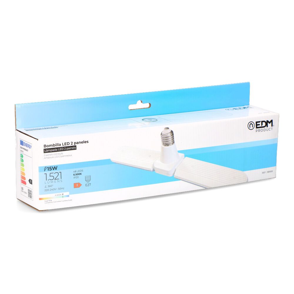 Bombilla led e27 15w 1521lm 6.500k luz fría