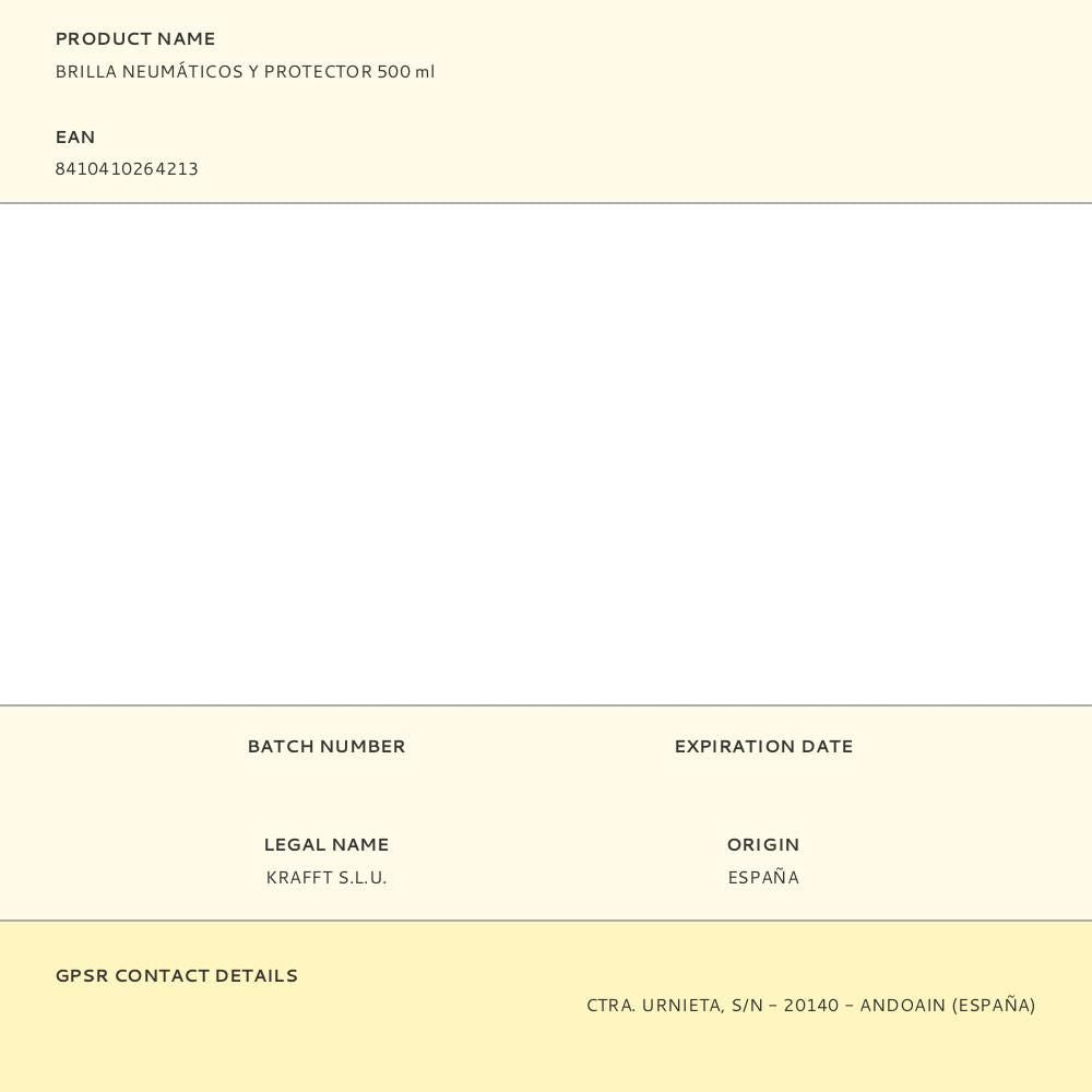 Brilla neumáticos y protector 500 ml