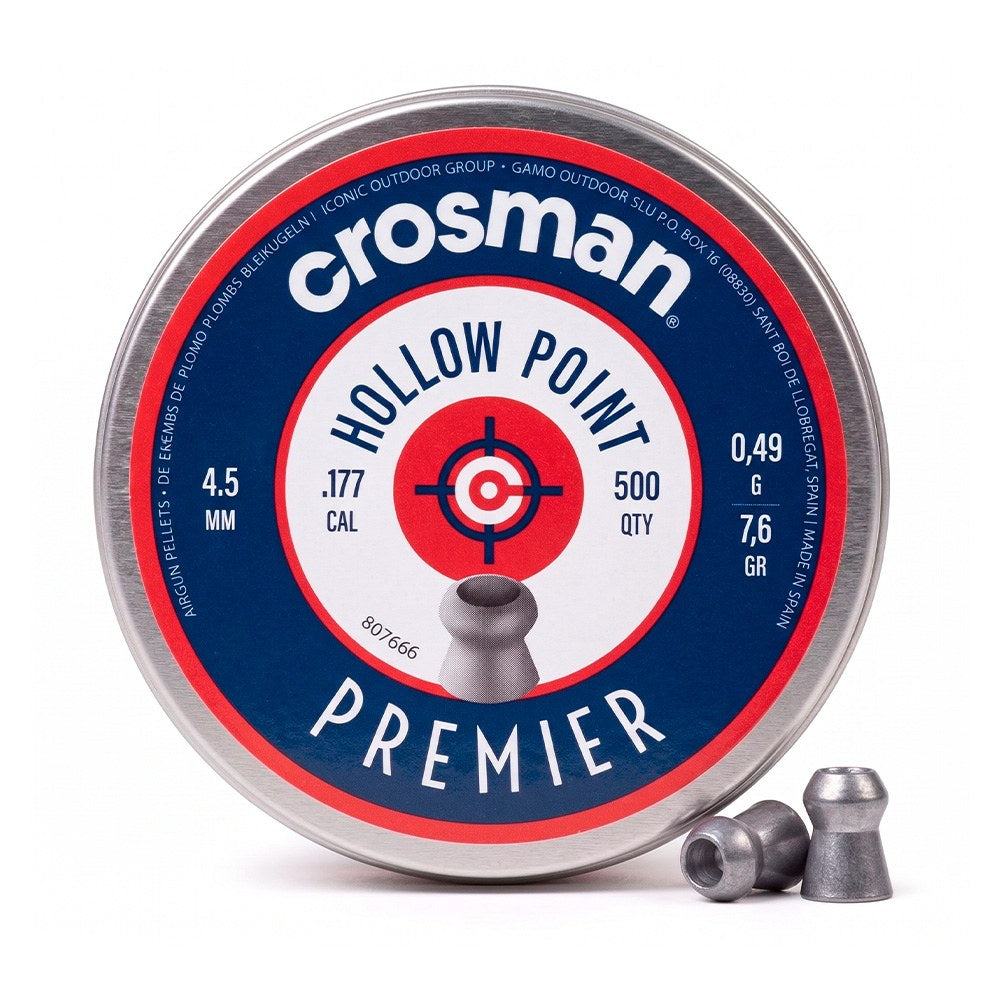 Balines hollow point calibre 4,5 mm (.177), 0,49 g (7,6 gr), 500 uds
