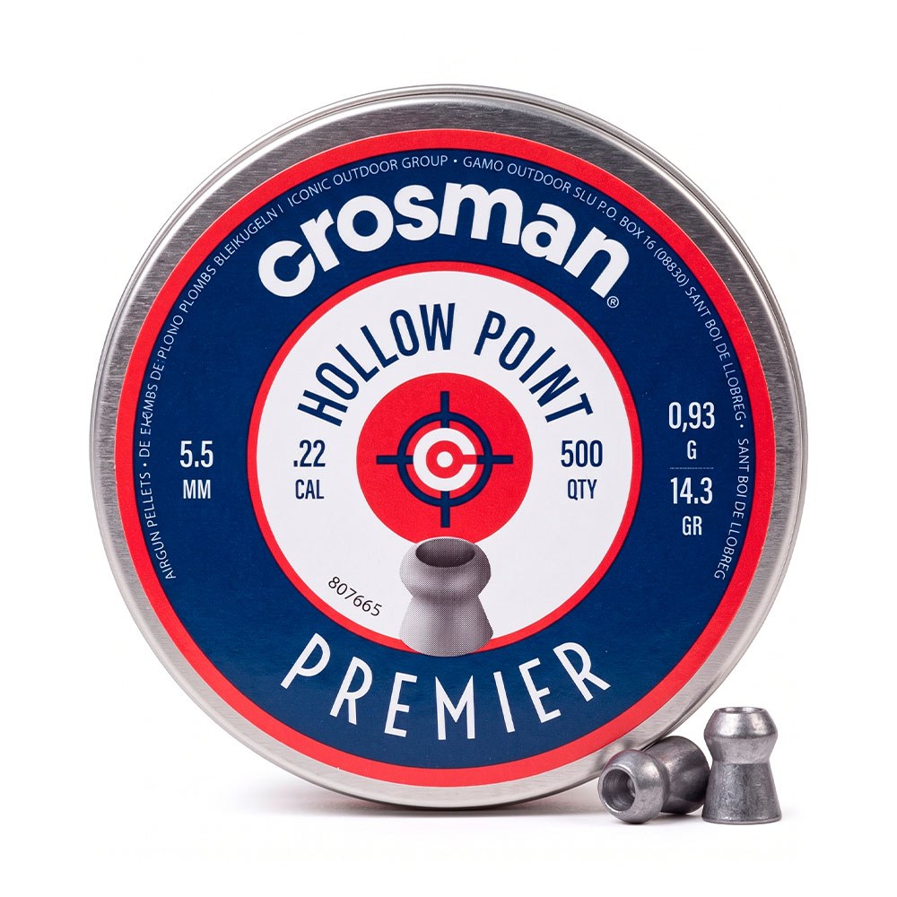 Balines hollow point calibre 5,5 mm (.22), 0,93 g (14,3 gr), 500 uds