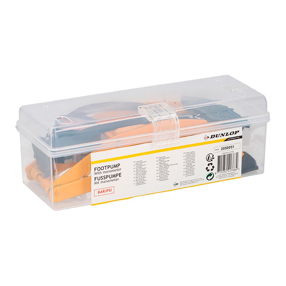 Bomba de aire de pie para rueda de bicicleta y coche, 23,7 x 8,5 x 7,0 cm