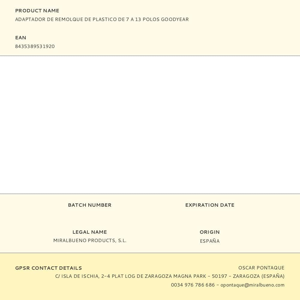 Adaptador de remolque de 7 a 13 pines 12v