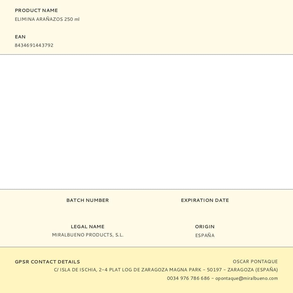 Elimina arañazos 250 ml